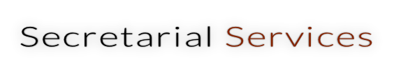 Secretarial Services